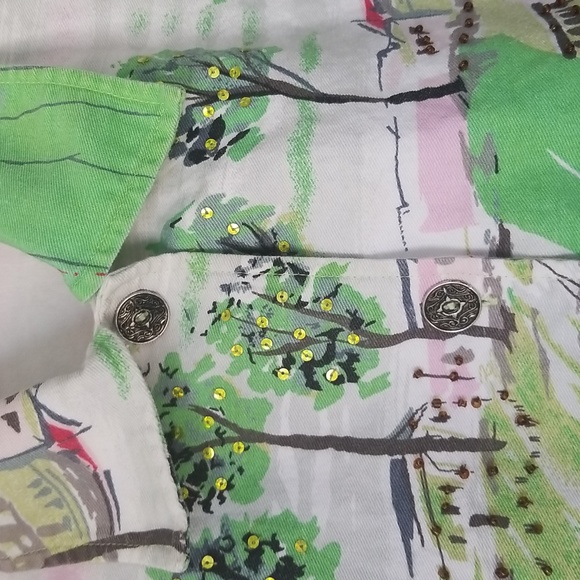 Vintage 90's Karen Hart  Floral Blazer sz. S - Picture 6 of 12